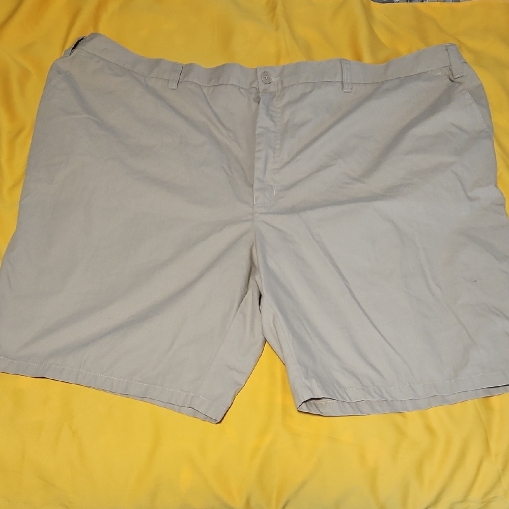 Source Unknown Men's Light Gray Flat Front Shorts Size 54